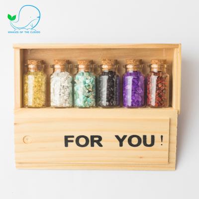 China Wholesale Recyclable Glass Decorative Clear Drift Bottle Mini Wishing Bottle With Cork For Gift for sale