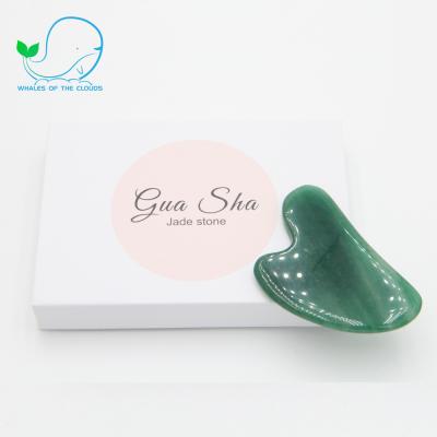 China Hot Selling Body Creativity Massage Tool Jade Stone Gua Sha For Scraping Body for sale