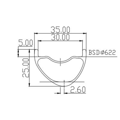 China Mountain Bikes Super Light Asymmetric 325g Mountain Bike Rims Tubeless Mtb XC Carbon Rim 25mm Matte Glossy 29in Deep Holes Multicolor 24 28 32 for sale