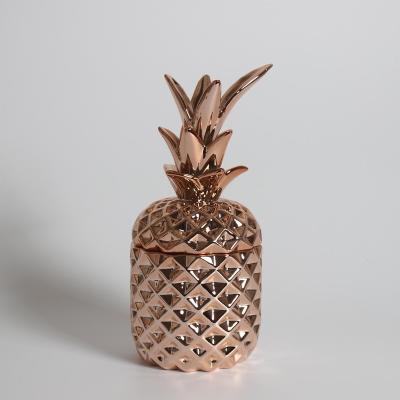 China 2017 Handmade Pineapple Shape Ceramic Home Decoration for sale