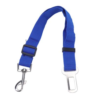 China Factory Wholesale Supply High Quality Padded Nylon Adjustable Metal Buckle Dog Cat Car Seat Belt for sale