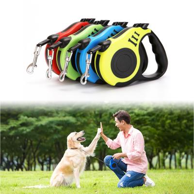 China Wholesale Customized Chain Padded Cat Dog Pet Leash Logo Automatic Retractable Traction Rope for sale