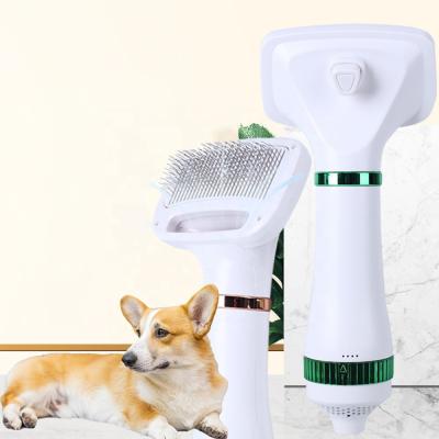 China Manufacturer Amazon Pet Hair Dryer Dog Cat Hair Removal Stocked Cleaning Dryer Combing 2 in 1 Hot Air Combing Comb for sale