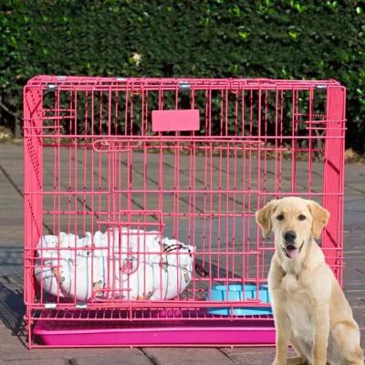 China Viable Bold Folding Dog Cage Bichon Hiromi Chihuahua Small and Medium Pet Cat Chicken Dog Cage for sale