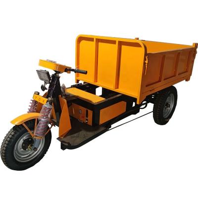 China Underground Mining 60v 2000w self loading mini track dumper truck engine assembly electric tricycles 3 wheel electric cargo bike for sale