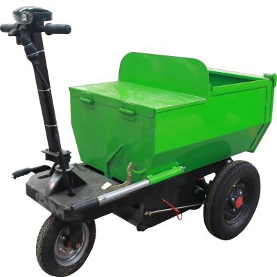 China Cargo 32A dry battery 500kg electric powered wheel barrow trolly cart transport electric cargo for sale for sale