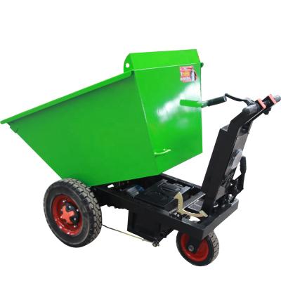 China Cargo Energy saving handcart Concrete dolly Cement hurl barrow Sand and gravel trolley with 32A battery 48V for sale