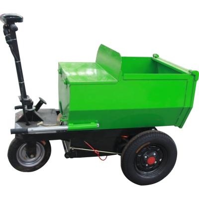 China Cargo High quality brushless motor wheel heavy duty caster wheels trolly cart mini dumper electric for Peru for sale