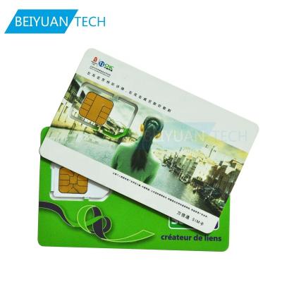 China PVC Factory Directly Supply 128k Programmable Blank LTE WCDMA GSM CDMA EVDO SIM Card for sale