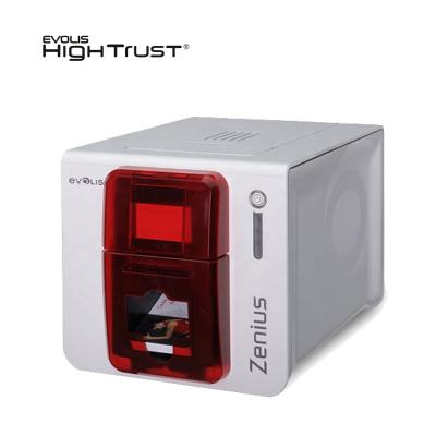 China Single Color Evolis Zenius Side ID Card Printer Thermal Transfer Plastic Card Printer for sale