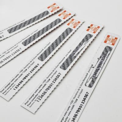 China Refill Scratch Card Scratch Card Factory Price Plastic Paper Prepaid Custom Printing Scratch Off Card for sale