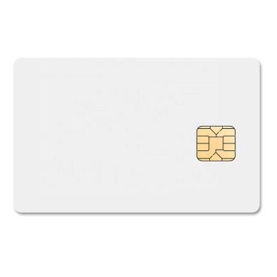 China Blank PVC PET ABS AT24C16 Touch Smart Card 16K Byte Memory IC Card for sale