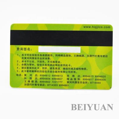 China Hotel YMCK Card Printing Magnetic PVC Barcode Gift Certificate for sale