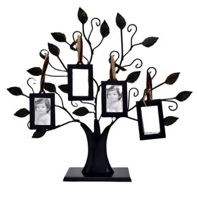 China Small Metal Family Tree Of Life Hanging Photo Frames for sale