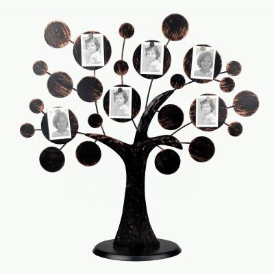 China According to your preference family tree life metal photo frames with magnet for sale