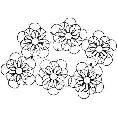 China Metal Flower Wall Decor for Home Decoration for sale