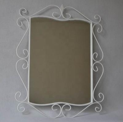 China Decorative simple style natural home metal wall decorative mirror for sale