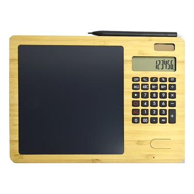 China Environmentally Friendly Writing Pads Creative Products Office Supplies Calculator Writing Board Bamboo LCD Writing Tablet for sale