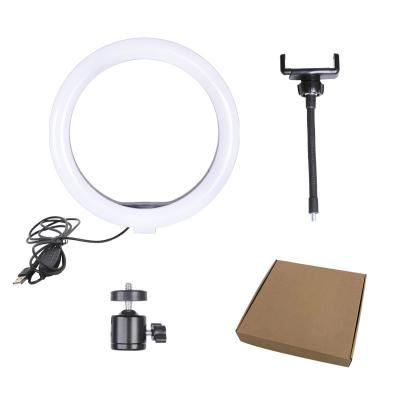 China ABS+Aluminum Alloy 8 Inch 20cm LED Ring Light Cell Phone Rechargeable Selfie Tripod For Makeup Live Ring Light for sale