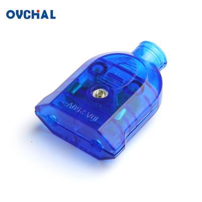 China Clear Brass Terminal 2 Pin Plug Residential/Multipurpose Wholesale European Color from OUCHI for sale