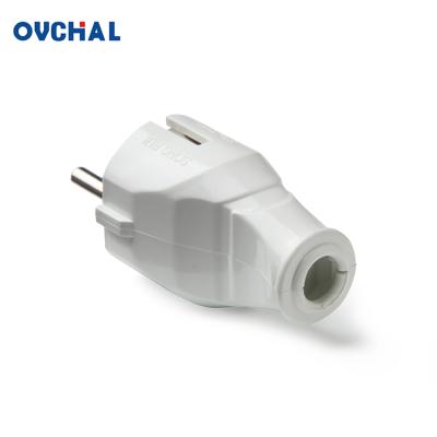 China OUCHI Residential / General Purpose European Type - 2 ABS Round Main Body 250V AC Power Outlet for sale