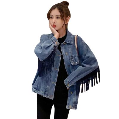 China Spring and Autumn New Embroidered Denim Korean QUICK DRY Women's Jacket for sale