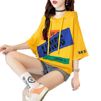 China Customizable Anti-wrinkle Summer Plus Size Embroidery Patch Round Neck Short Sleeve Women's T-Shirt for sale