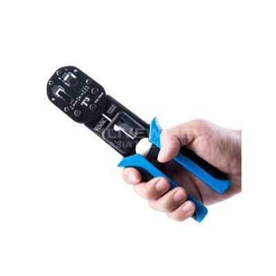 China RJ11/RJ12/RJ45 RJ45 Wire Network Tool Cable Crimper Crimp Tool Pass Through Cutter EZ Crimper for sale