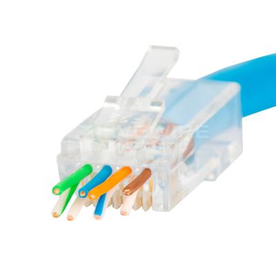 China Nwork Cable Made In Taiwan Cat6A UTP Unshielded Pass-Through RJ45 Connector for sale