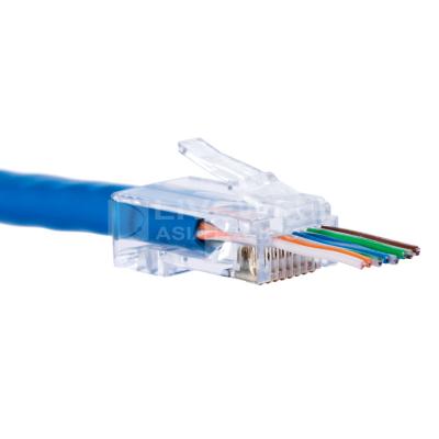 China Network Cable Taiwan Good Quality UTP Cat5e RJ45 Connector 8P8C Modular Connector Plug for sale