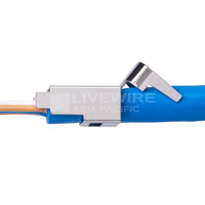 China Modular Network Cable Cat6 6A STP 8P8C RJ45 Plug for sale