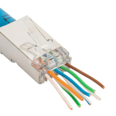 China Network Cable RJ45 CAT6A STP Connector Plug for sale