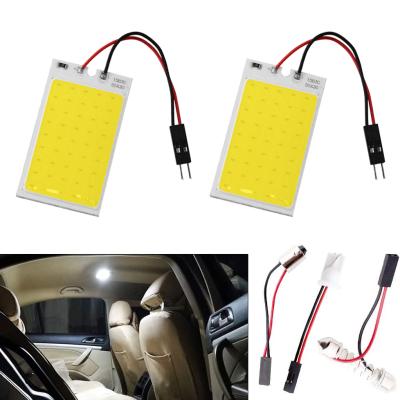 China SAINTS Led 18/21/24/36/45/48SMD LED T10 Rust Resistance Panel Car Dome Light Roof Reading Lamp Festoon Adapters 12V PVC 18/21/24/36/45/48SMD for sale