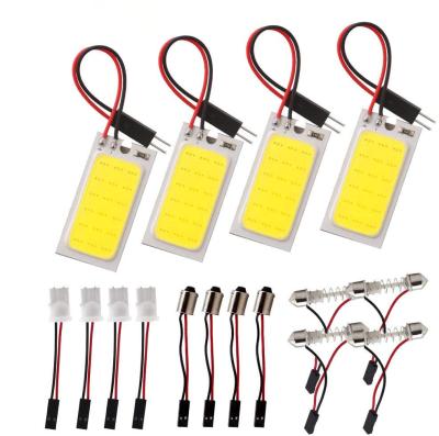 China 12V 18/21/24/36/48SMD LED T10 Led PVC Rust Resistance Panel Car Dome Light Roof Reading Lamp Festoon Adapters for sale