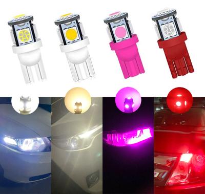 China PVC hot sale t10 good quality 5050 bulb car parking led t10 lights for width light, license plate light, indicating light for sale