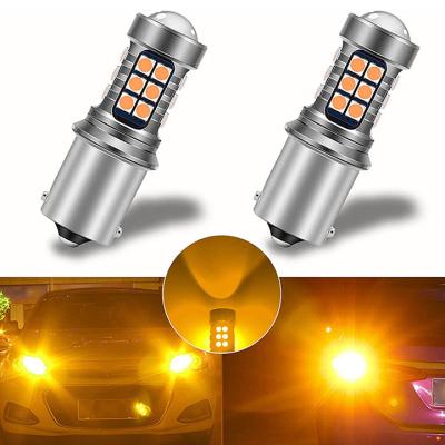 China Size 45mm*16mm 1156 BA15S SAINTS P21W W16W 27 SMD 3030 LED CANBUS NO ERRORS car tail bulb brake light for sale