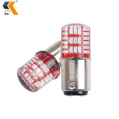 China Silicone 3014 42SMD Brake Glow Light Turn Signal 12V LED DC Brake Signal Shine SAINT 1157 For Flash Brake Light Strobe Bulbs BAY15D T20 7443 for sale