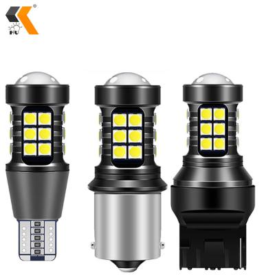 China 27 SMD 3030 12V car led light w21/5w w21w 1156 luz red amber Para de 1157 7443 7440 t20 Ba15s auto turn signal lights led bulbs 1156 for sale