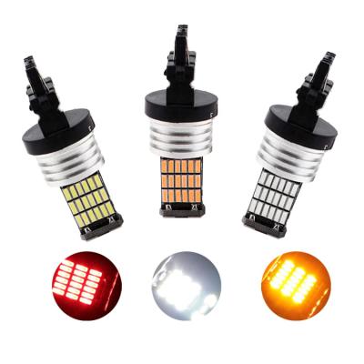 China 1156 1157 BA15S SAINTS BAY15D P21W 4014 45SMD Led 7443 3156 3157 12V 21W T20 7440 Bulb Turn Signal Brake Emergency Light 3156 4014 45SMD for sale