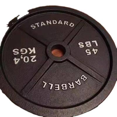 China Portable cheap cast iron weight plate for weightlifting barbell disc plate for sale