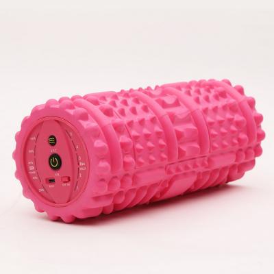 China Electric Vibrating Roller EVA Exercise Yoga Foam Roller Yoga Exercise Massage Physiotherapy Foam Roller for sale