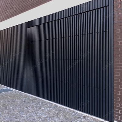 China Latest Design Grandsea Decoration Tempered Glass Electric Garage Door Modern Insulated Aluminum Frame Garage Doors for sale