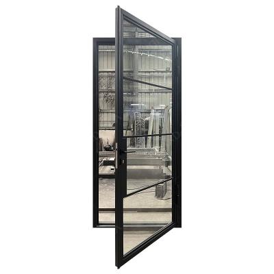 China Chinese Factory Wholesale Anti-theft Security Door Good Quality Residential Interior Wrought Iron Grandsea Front Entry Doors for sale