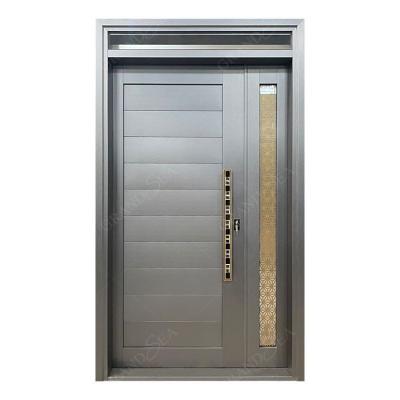 China Latest Grandsea Style Weatherproof Exterior Security Doors For Residential Rooms Front Entry Main Door Stainless Steel for sale