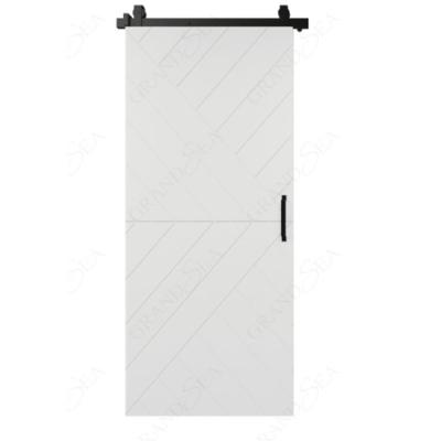 China Bedroom Slab Customizable Shaker Large Interior Sliding Barn White Wood Door from Decoration Door Manufacturer for sale