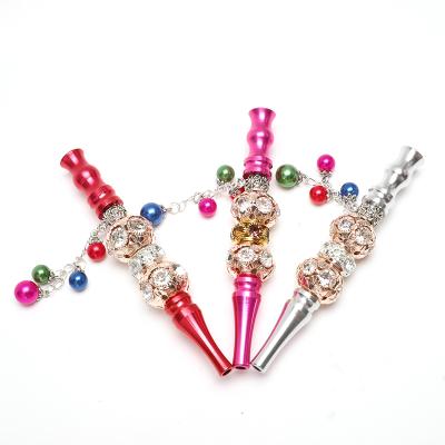 China Hot Sale Metal Accessories Bling Shisha Holder Smoking Pipes Metal Hookah Tips Shisha Mouthpiece for sale