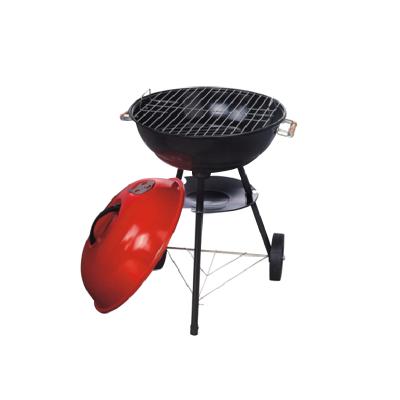 China Adjustable Height Outdoor Weber BBQ Grill With Red Pot Lid Apple Shaped BBQ Charcoal Grills for sale