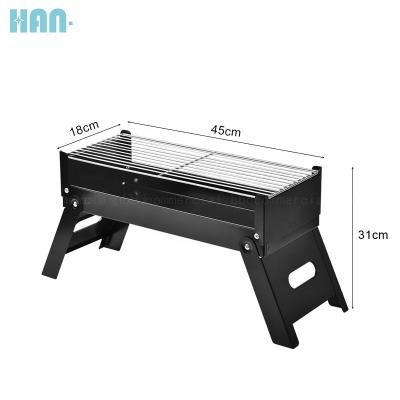 China Easy Clean Barbecue Mini Charcoal Grill Adjustable Height Folding Stainless Steel BBQ Rotisserie for sale