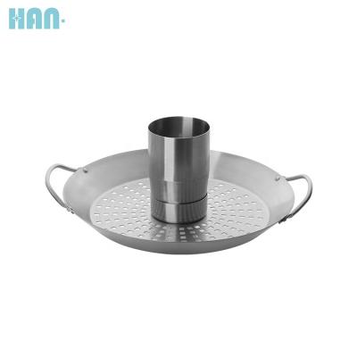 China Easily Cleaned Outdoor Grill Pan Grill Vegetable Grill Basket of Stainless Steel BBQ Tool for sale