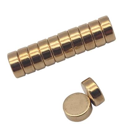 China Buy custom neodymium gold ring magnet n52 neodymium gold ring magnet strong plated thin plate plated magnets wholesale from china for sale for sale